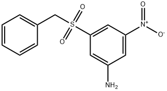 3-(苄基磺酰基)-5-硝基苯胺, 912772-83-9, 结构式