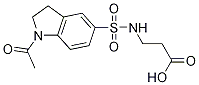 3-{[(1-acetyl-2,3-dihydro-1H-indol-5-yl)sulfonyl]amino}propanoic acid Structure