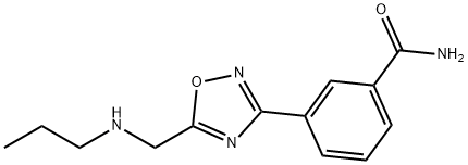 3-{5-[(propylamino)methyl]-1,2,4-oxadiazol-3-yl}benzamide Structure