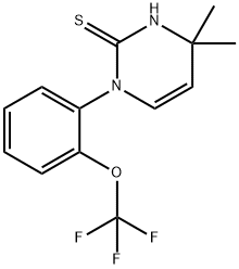 4,4-二甲基-1-[2-(三氟甲氧基)苯基]-1,4-二氢嘧啶-2-硫醇, 1142198-75-1, 结构式