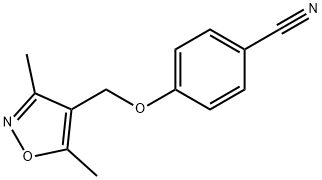 4-[(3,5-dimethylisoxazol-4-yl)methoxy]benzonitrile Structure