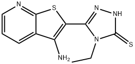 5-(3-aminothieno[2,3-b]pyridin-2-yl)-4-ethyl-4H-1,2,4-triazole-3-thiol Structure
