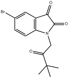 5-bromo-1-(3,3-dimethyl-2-oxobutyl)-1H-indole-2,3-dione Structure