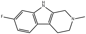 7-fluoro-2-methyl-2,3,4,9-tetrahydro-1H-beta-carboline Struktur