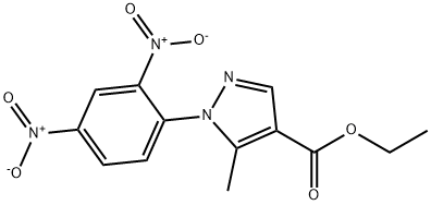 ethyl 1-(2,4-dinitrophenyl)-5-methyl-1H-pyrazole-4-carboxylate Structure