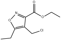ethyl 4-(chloromethyl)-5-ethylisoxazole-3-carboxylate Structure