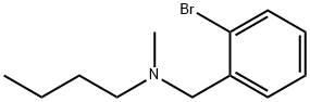 N-(2-溴苄基)-正丁基-N-甲胺 结构式
