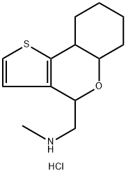 5A,6,7,8,9,9A-六氢-4H-噻吩并[3,2-C]苯并吡喃-4-基甲基-甲基-胺盐酸盐, 1050509-38-0, 结构式