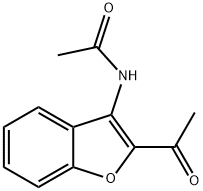 N-(2-acetyl-1-benzofuran-3-yl)acetamide Struktur