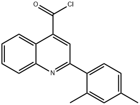 2-(2,4-二甲基苯基)喹啉-4-甲酰氯, 883526-18-9, 结构式