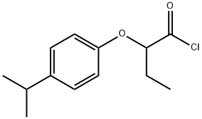2-(4-isopropylphenoxy)butanoyl chloride Structure