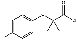 2-(4-fluorophenoxy)-2-methylpropanoyl chloride Struktur