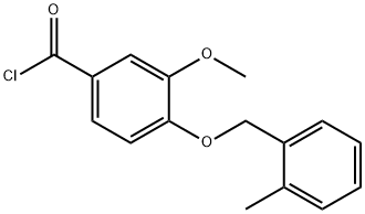 3-methoxy-4-[(2-methylbenzyl)oxy]benzoyl chloride Structure
