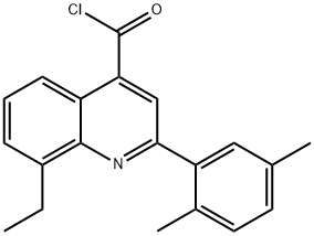 2-(2,5-dimethylphenyl)-8-ethylquinoline-4-carbonyl chloride Structure