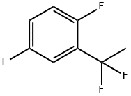 2-(1,1-Difluoroethyl)-1,4-difluorobenzene Struktur