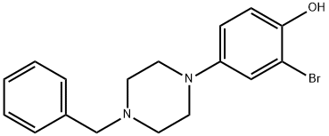 4-(4-Benzyl-1-piperazino)-2-bromophenol Structure