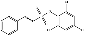 2-フェニル-1-エチレンスルホン酸2,4,6-トリクロロフェニル 化学構造式