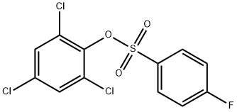 2,4,6-Trichlorophenyl 4-fluorobenzenesulfonate Struktur