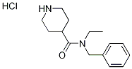 N-Benzyl-N-ethyl-4-piperidinecarboxamidehydrochloride Structure