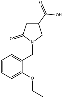 1-(2-Ethoxy-benzyl)-5-oxo-pyrrolidine-3-carboxylic acid Structure