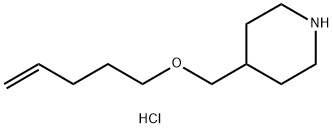 4-[(4-ペンテニルオキシ)メチル]ピペリジン塩酸塩 化学構造式