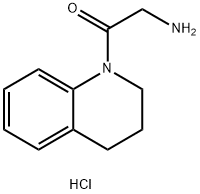 2-Amino-1-[3,4-dihydro-1(2H)-quinolinyl]-1-ethanone hydrochloride Structure