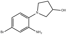 1-(2-Amino-4-bromophenyl)-3-pyrrolidinol Structure