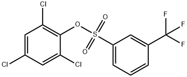 2,4,6-Trichlorophenyl 3-(trifluoromethyl)-benzenesulfonate Struktur