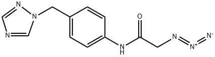 acetamide, 2-azido-N-[4-(1H-1,2,4-triazol-1-ylmethyl)pheny Struktur