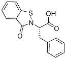 (2S)-2-(3-Oxo-1,2-benzisothiazol-2(3H)-yl)-3-phenylpropanoic acid Structure