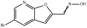(E)-5-溴呋喃[2,3-B]吡啶-2-甲醛肟 结构式