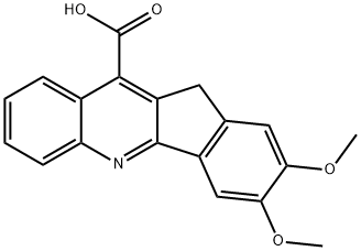 2,3-二甲氧基-11H-茚并[1,2-B]喹啉-10-羧酸, 154869-00-8, 结构式