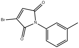 3-溴-1-(3-甲基苯基)-1H-吡咯-2,5-二酮,1256627-95-8,结构式