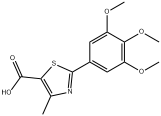 4-Methyl-2-(3,4,5-trimethoxyphenyl)-1,3-thiazole-5-carboxylic acid Structure