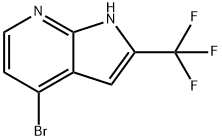 4-溴-2-(三氟甲基)-1H-吡咯并[2,3-B]吡啶 结构式