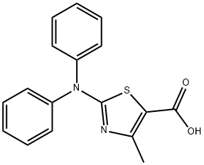 2-(Diphenylamino)-4-methyl-1,3-thiazole-5-carboxylic acid Structure