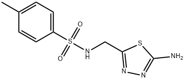N-[(5-Amino-1,3,4-thiadiazol-2-yl)methyl]-4-methylbenzenesulfonamide Struktur