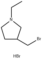 3-(溴甲基)-1-乙基吡咯烷氢溴酸盐,1390655-09-0,结构式