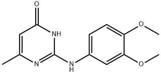 2-[(3,4-Dimethoxyphenyl)amino]-6-methylpyrimidin-4(3H)-one Structure