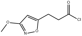 3-(3-Methoxyisoxazol-5-yl)propanoyl chloride Structure