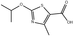 2-Isopropoxy-4-methyl-1,3-thiazole-5-carboxylic acid Struktur