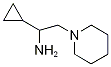 (1-Cyclopropyl-2-piperidin-1-ylethyl)amine Structure