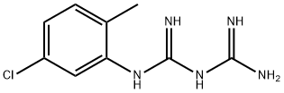 N-(5-氯-2-甲基苯基)亚胺基二碳亚胺二酰胺 结构式