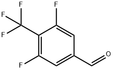 3,5-ジフルオロ-4-(トリフルオロメチル)ベンズアルデヒド 化学構造式