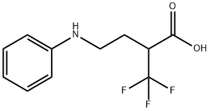 4-Anilino-2-(trifluoromethyl)butanoic acid Struktur