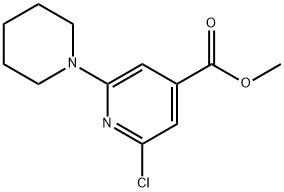 Methyl 2-chloro-6-piperidin-1-ylisonicotinate Struktur
