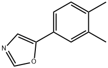 5-(3,4-Dimethylphenyl)-1,3-oxazole 结构式