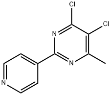 4,5-Dichloro-6-methyl-2-pyridin-4-ylpyrimidine Struktur