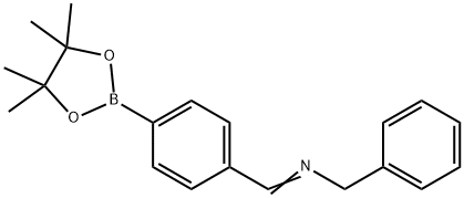 4-(Benzyl)iminomethyl phenyl-boronic acid pinacol ester Struktur