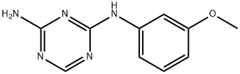 N-(3-甲氧苯基)-1,3,5-三嗪-2,4-二胺, 69025-47-4, 结构式